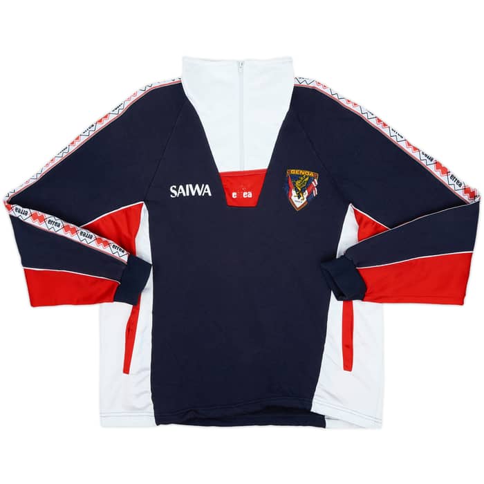 1992-94 Genoa Errea 1/4 Zip Sweat Top - 6/10 - (XL)