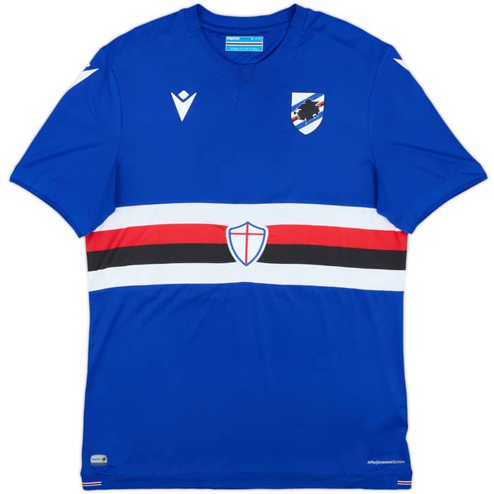 2021-22 Sampdoria Home Shirt - 8/10 - (XL)
