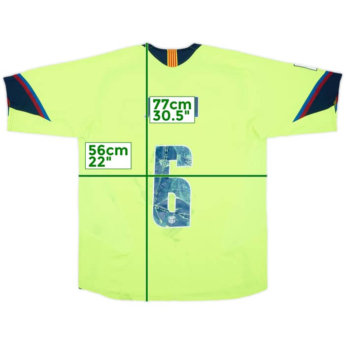 2005-06 Barcelona Away Shirt Xavi #6 - 5/10 - (L)