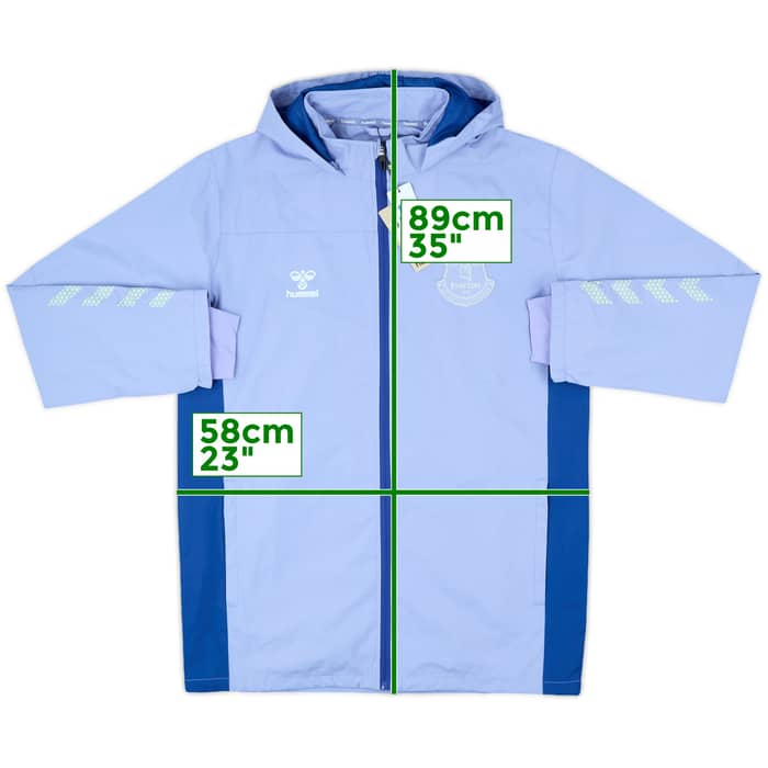 2021-22 Everton Hummel Hooded Rain Jacket (M)