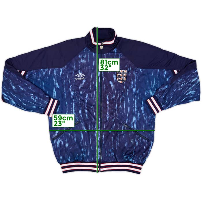 1993-95 England Umbro Track Jacket - 8/10 - (XL)