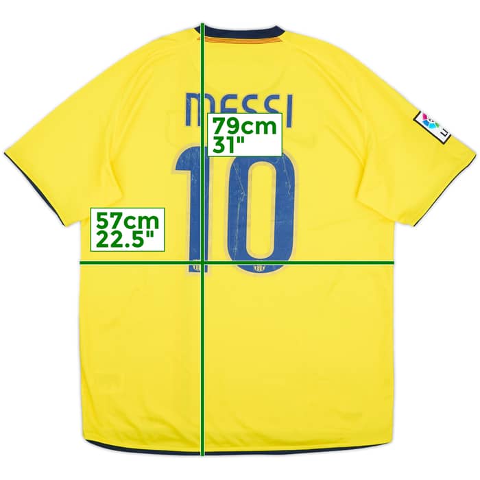 2008-10 Barcelona Away Shirt Messi #10 - 6/10 - (L)
