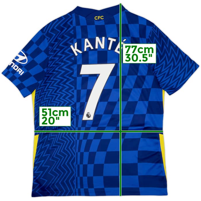 2021-22 Chelsea Home Shirt Kante #7 - 10/10 - (L)