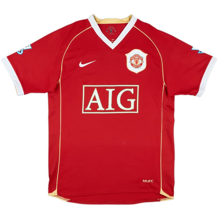 2006-07 Manchester United Home Shirt Scholes #18 - 5/10 - (S)