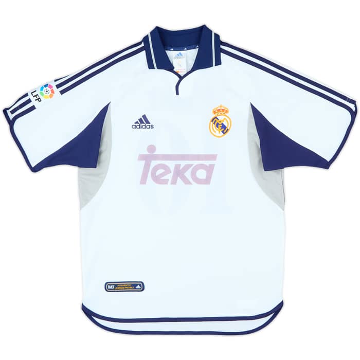 2000-01 Real Madrid Home Shirt Figo #10 - 4/10 - (S)