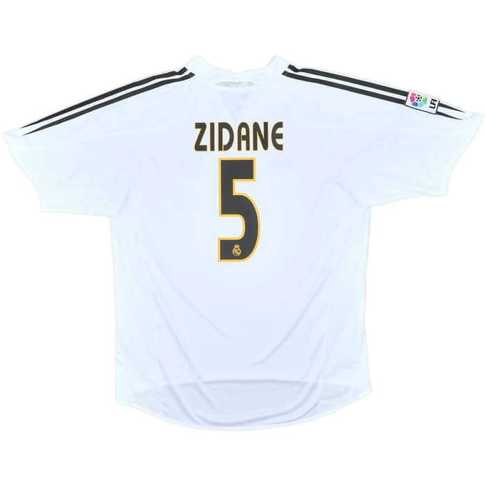 2004-05 Real Madrid Home Shirt Zidane #5 - 10/10 - (L)