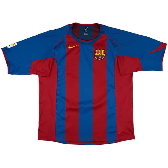 2004-05 Barcelona Home Shirt Ronaldinho #10 - 10/10 - (XXL)