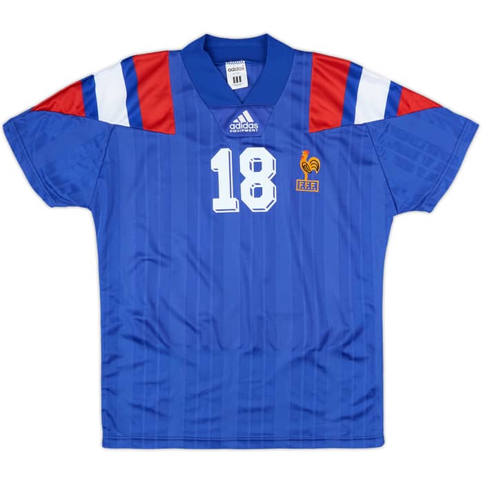 1992-94 France Home Shirt Cantona #18 - 10/10 - (S)
