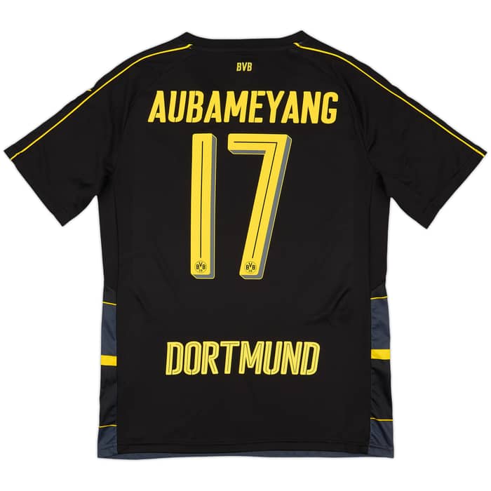 2016-17 Borussia Dortmund Away Shirt Aubameyang #17 - 9/10 - (M)