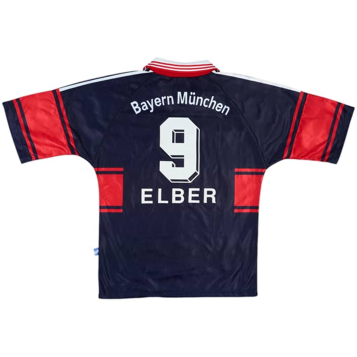 1997-99 Bayern Munich Home Shirt Elber #9 - 8/10 - (S)