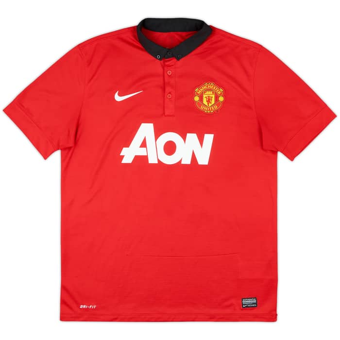 2013-14 Manchester United Home Shirt Chicharito #14 - 7/10 - (L)