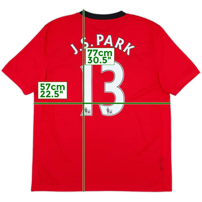 2009-10 Manchester United Home Shirt J.S.Park #13 - 8/10 - (L)