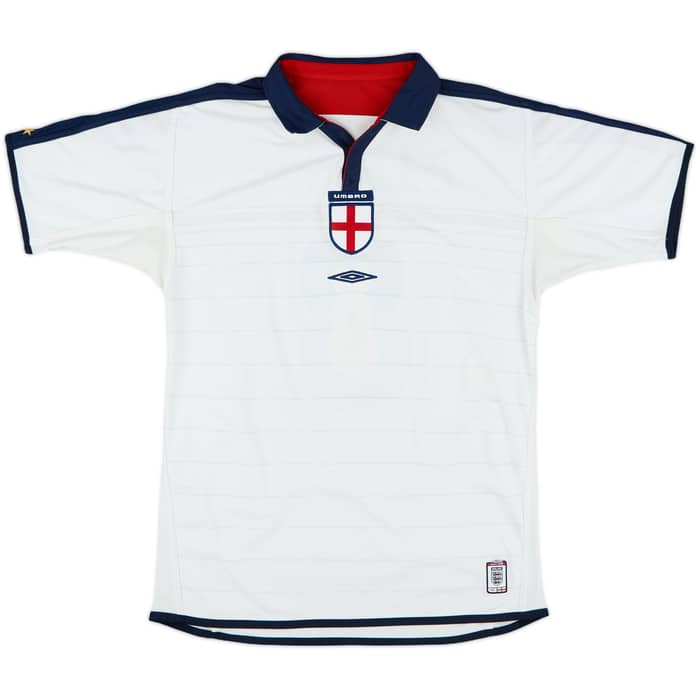 2003-05 England Home Shirt Scholes #8 - 7/10 - (M)