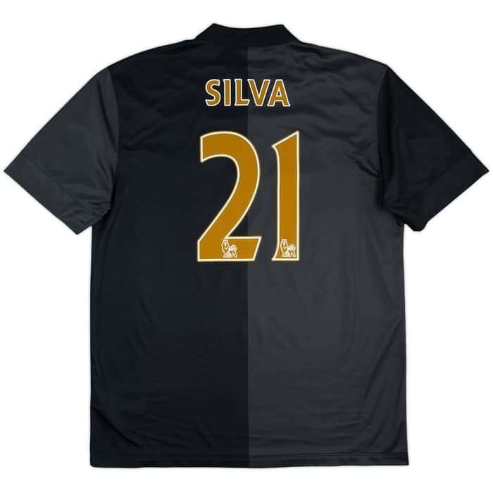 2013-14 Manchester City Away Shirt Silva #21 - 8/10 - (L)