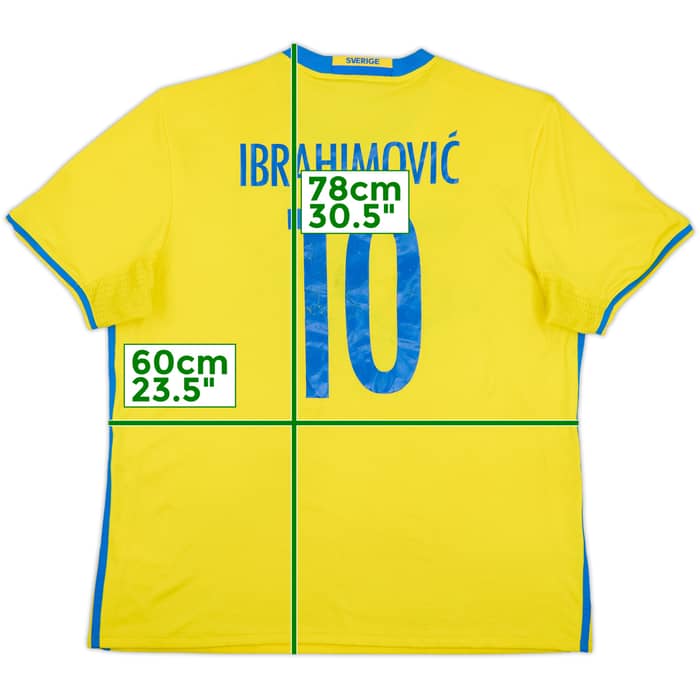 2016-17 Sweden Home Shirt Ibrahimovic #10 - 5/10 - (XL)