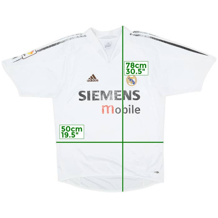 2004-05 Real Madrid Home Shirt - 4/10 - (M)