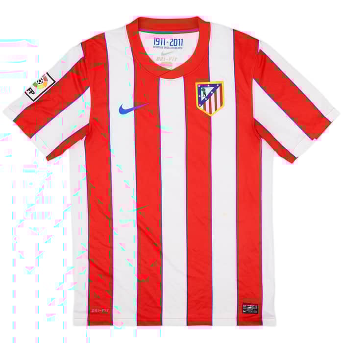 2011-12 Atletico Madrid Home Shirt - 7/10 - (S)