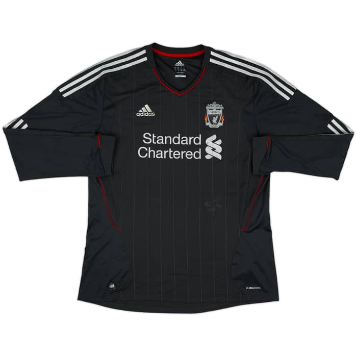 2011-12 Liverpool Away L/S Shirt Suarez #7 - 5/10 - (XL)