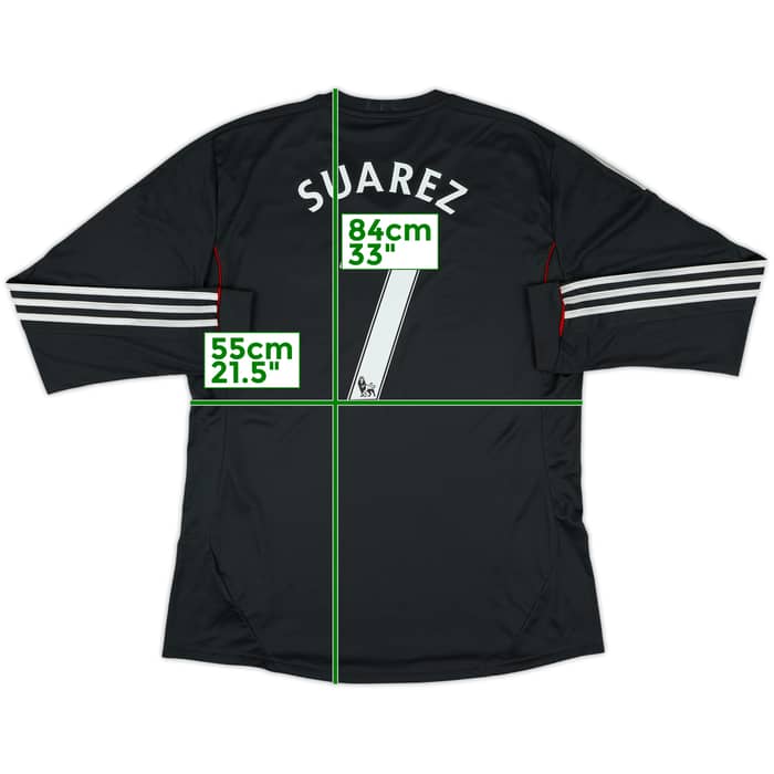 2011-12 Liverpool Away L/S Shirt Suarez #7 - 5/10 - (XL)