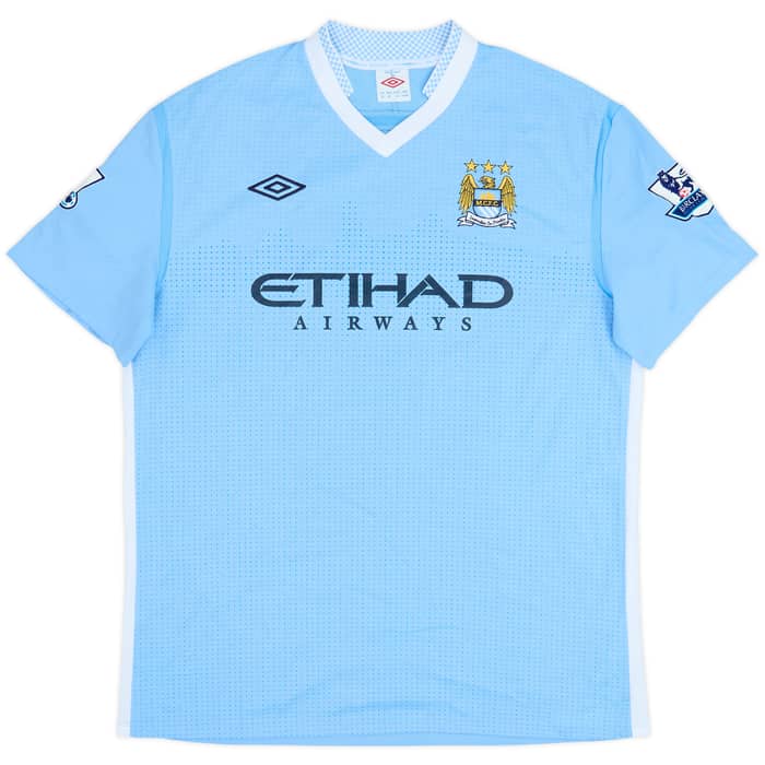 2011-12 Manchester City Home Shirt Barry #18 - 7/10 - (XL)