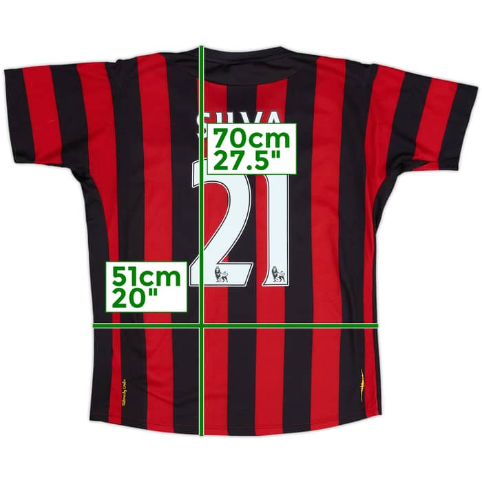 2011-12 Manchester City Away Shirt Silva #21 - 5/10 - (L)