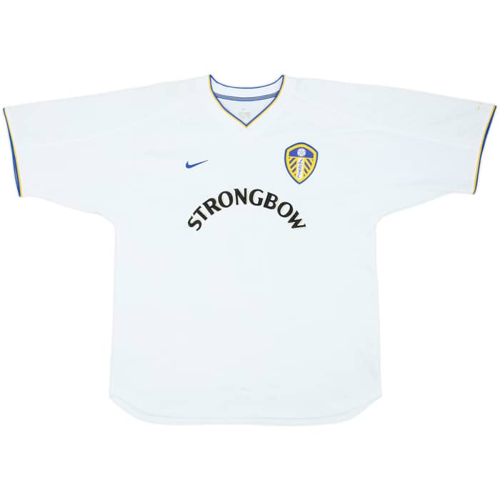 2000-02 Leeds United Home Shirt Radebe #5 - 8/10 - (L)