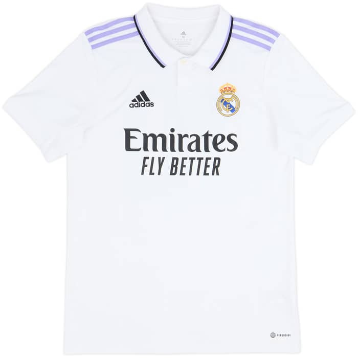2022-23 Real Madrid Home Shirt Tchouameni #18 - 10/10 - (M)
