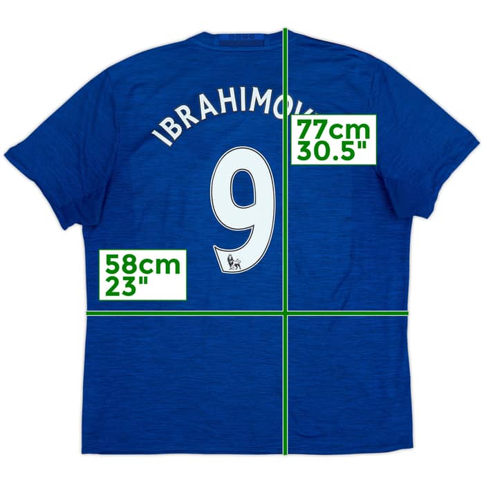 2016-17 Manchester United Away Shirt Ibrahimovic #9 - 5/10 - (XL)