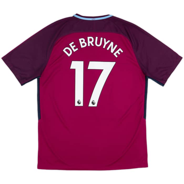 2017-18 Manchester City Camiseta de visitante De Bruyne #17 - 9/10 - (XL)