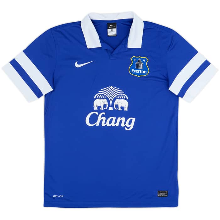 2013-14 Everton Home Shirt Lukaku #17 - 9/10 - (M)