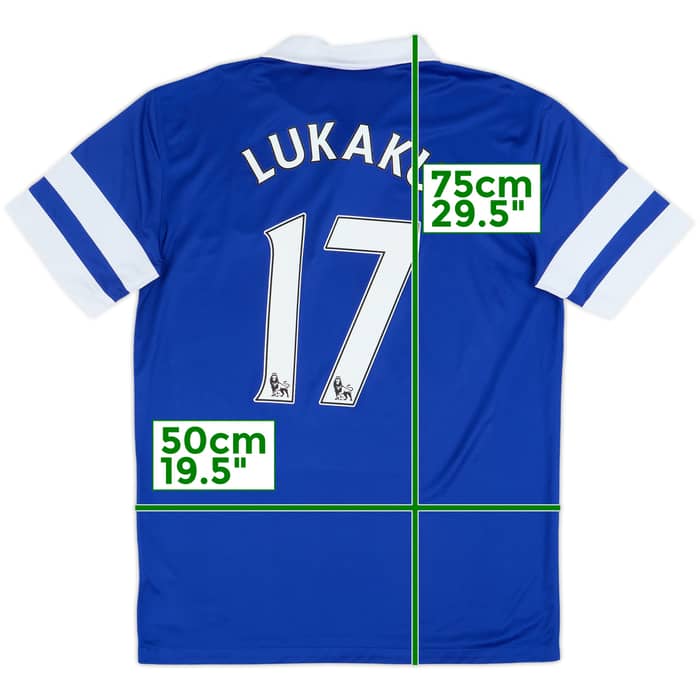 2013-14 Everton Home Shirt Lukaku #17 - 9/10 - (M)
