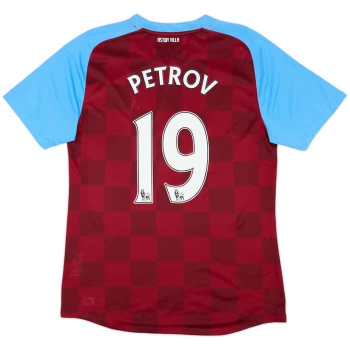 Camiseta de local versión jugador del Aston Villa 2011-12 Petrov #19 - 8/10 - (L)