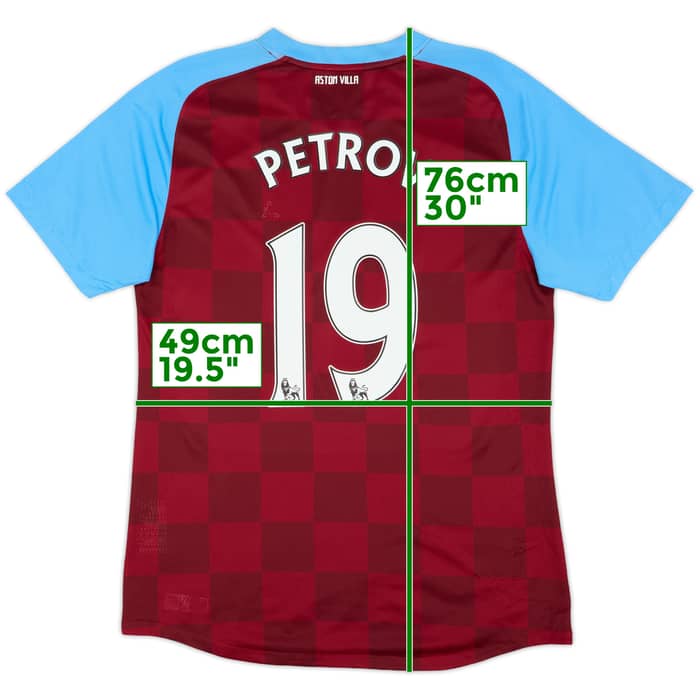 Camiseta de local versión jugador del Aston Villa 2011-12 Petrov #19 - 8/10 - (L)