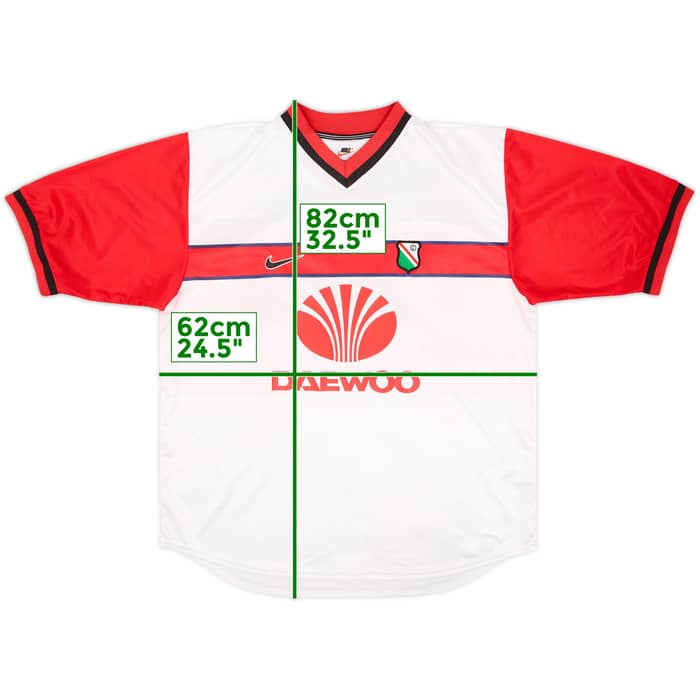 1998-00 Legia Warsaw Match Issue Away Shirt #18