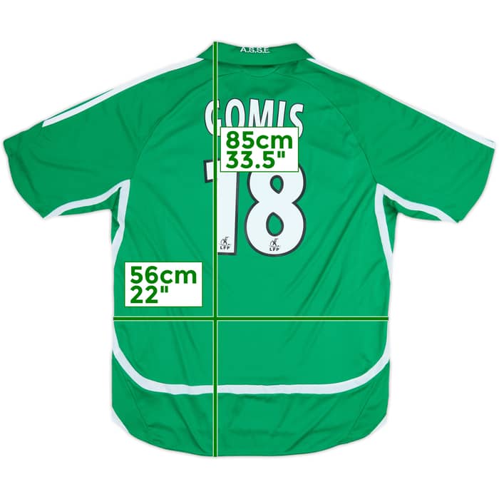 2006-07 Saint Etienne Home Shirt Gomis #18 - 6/10 - (XL)