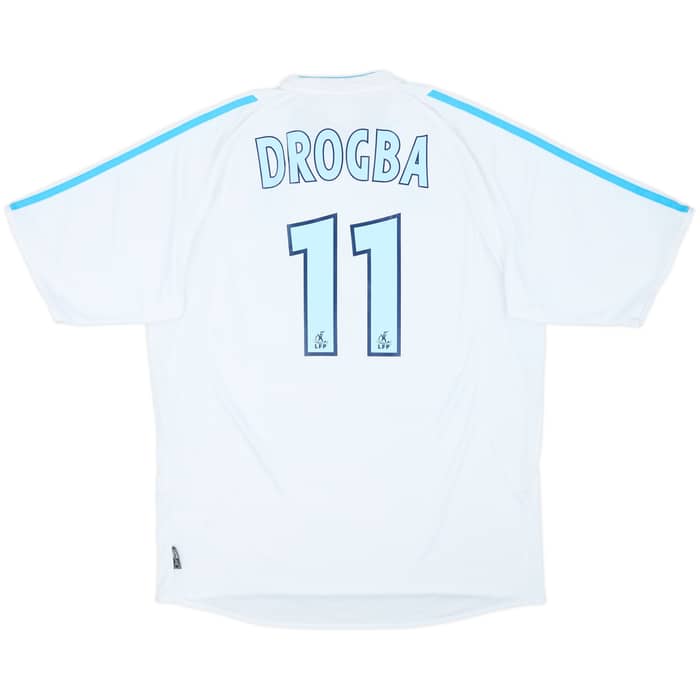 2003-04 Olympique Marseille Home Shirt Drogba #11 - 8/10 - (L)
