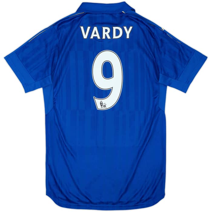 2016-17 Leicester Home Shirt Vardy #9 - 8/10 - (M)