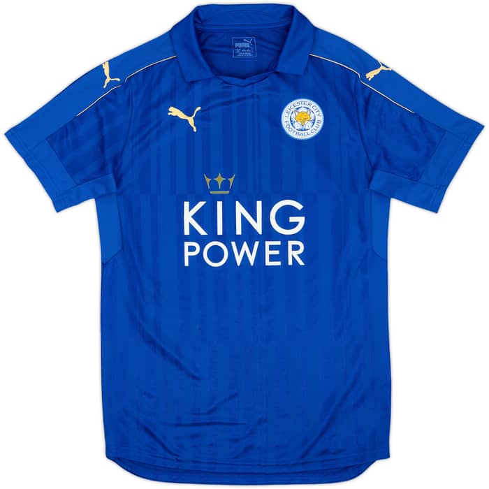 2016-17 Leicester Home Shirt Vardy #9 - 8/10 - (M)