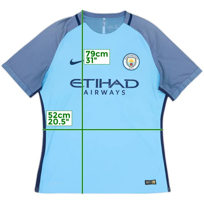 2016-17 Manchester City Player Issue Home Shirt #6 - 7/10 - (XL)