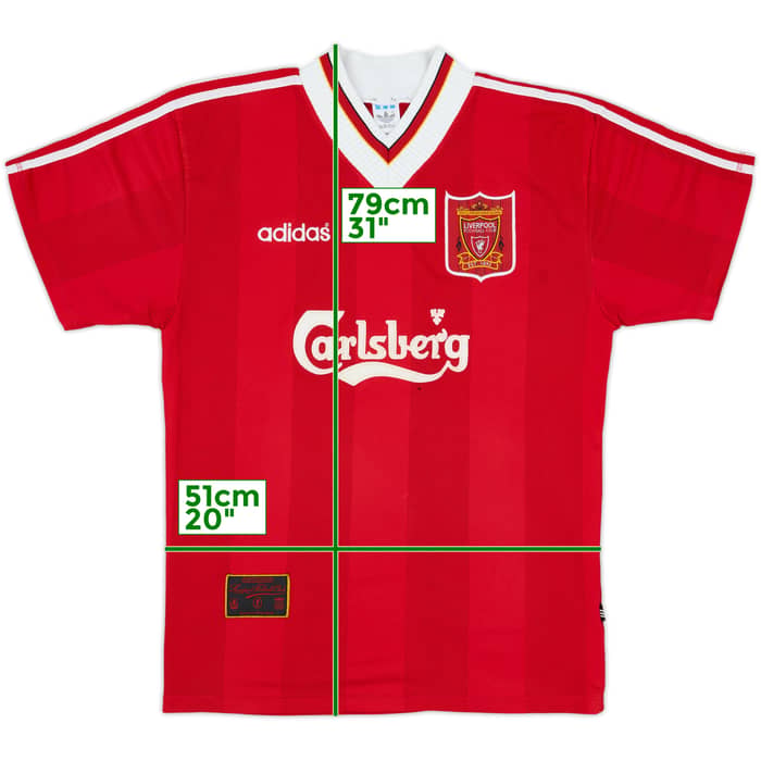 1995-96 Liverpool Home Shirt - 5/10 - (L)