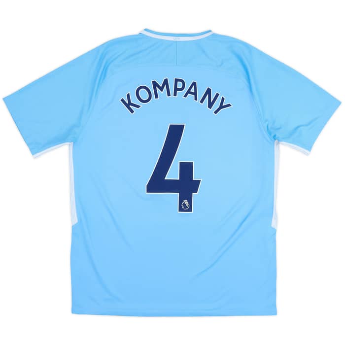 2017-18 Manchester City Home Shirt Kompany #4 - 6/10 - (L)
