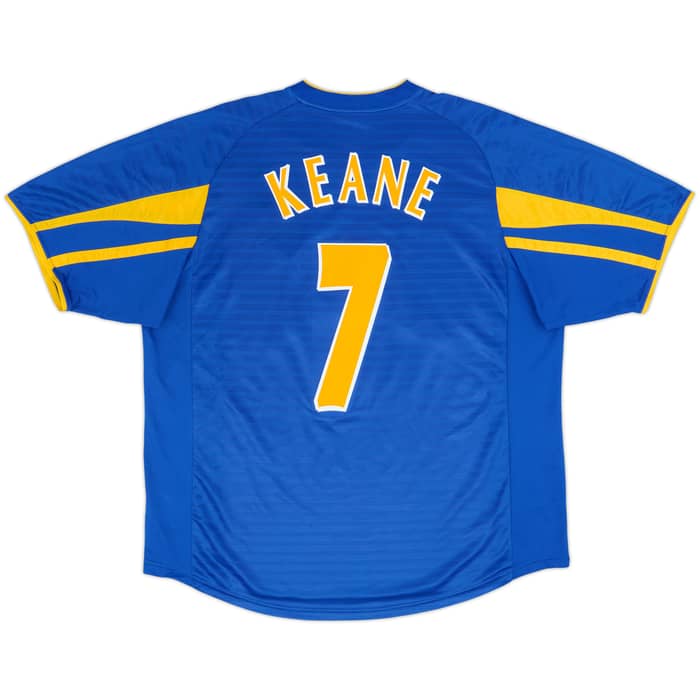 Camiseta de visitante del Leeds United 2001-03 Keane #7 - 9/10 - (XL)