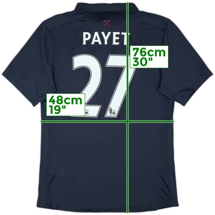 2016-17 West Ham "TIWFC" Third Shirt Payet #27 - 8/10 - (M)