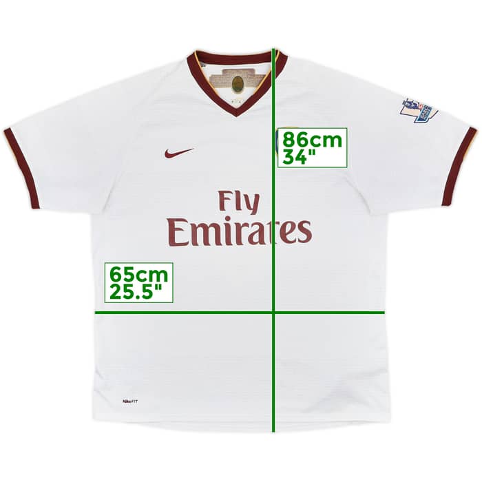 2007-08 Arsenal Away Shirt #6 - 8/10 - (XL)
