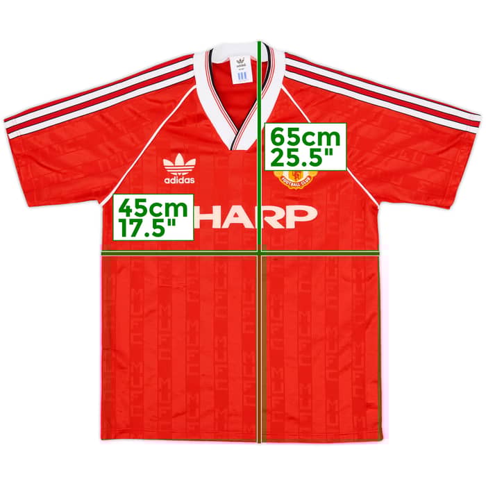 1988-90 Manchester United Home Shirt - 5/10 - (S)