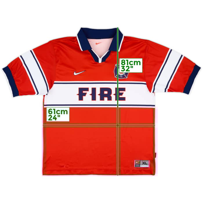 1998-00 Chicago Fire Home Shirt - 8/10 - (XL)