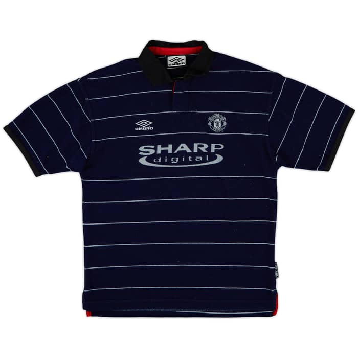 1999-00 Manchester United Away Shirt - 9/10 - (M.Boys)
