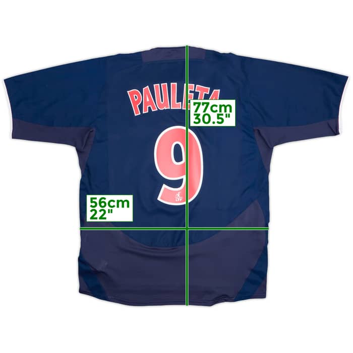 2003-04 Paris Saint-Germain Player Issue Home Shirt Pauleta #9 - 8/10 - (L)