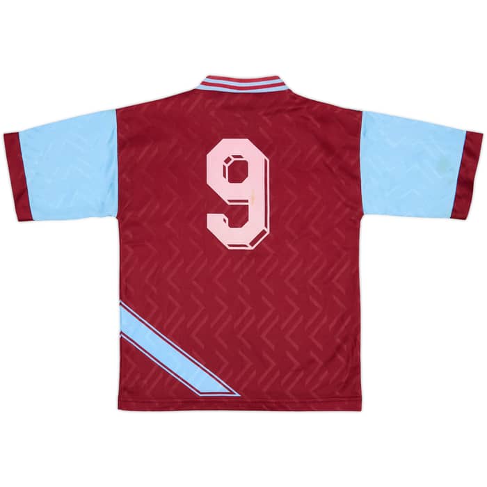 1993-95 West Ham Home Shirt #9 - 8/10 - (L.Boys)