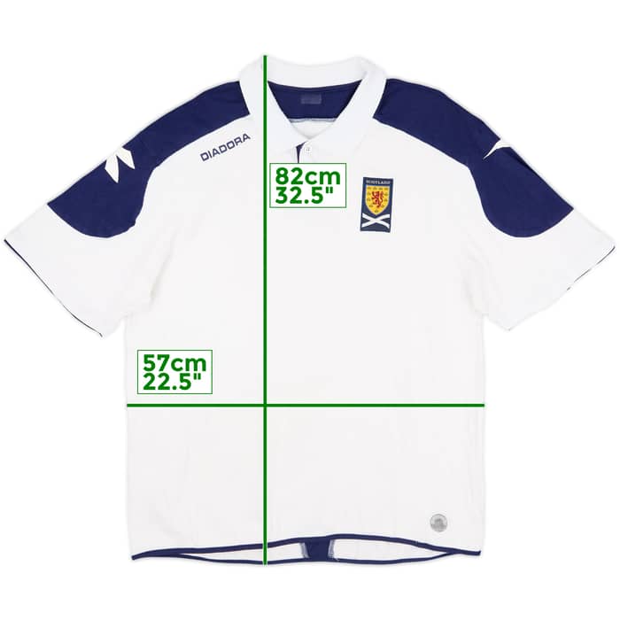 2007-08 Scotland Diadora Polo Shirt - 8/10 - (L)
